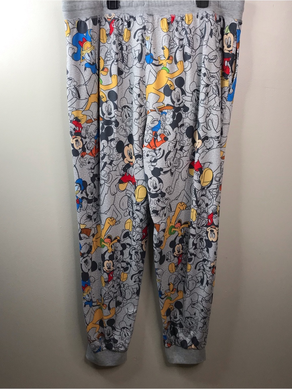 Disney Mickey Mouse & Friends Pajama Pants -Multicolor Print Unisex Sz XL - Picture 2 of 5